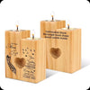 Wooden Sublimation Candle Holder Blank Set | Heart Tea Light Canada