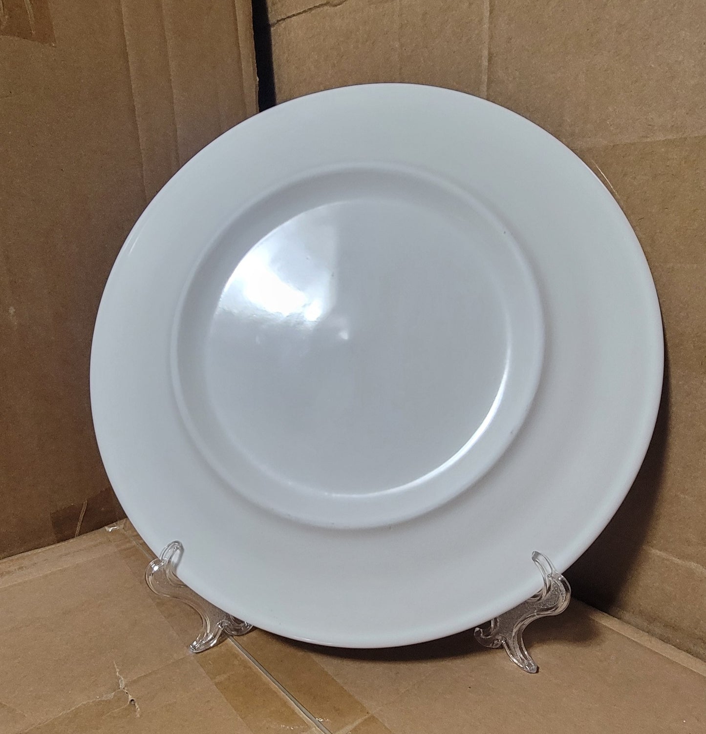 Sublimation 10 in ceramic  golf rim plate with stand