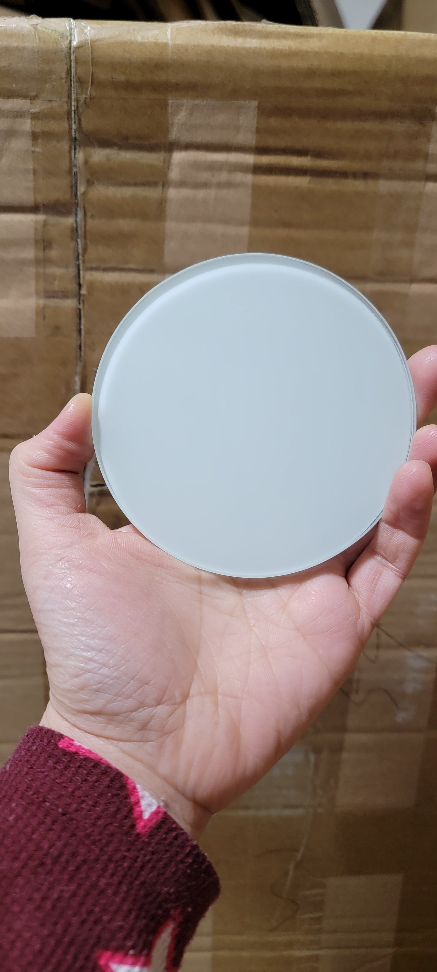 4 inch glass coaster set of 4