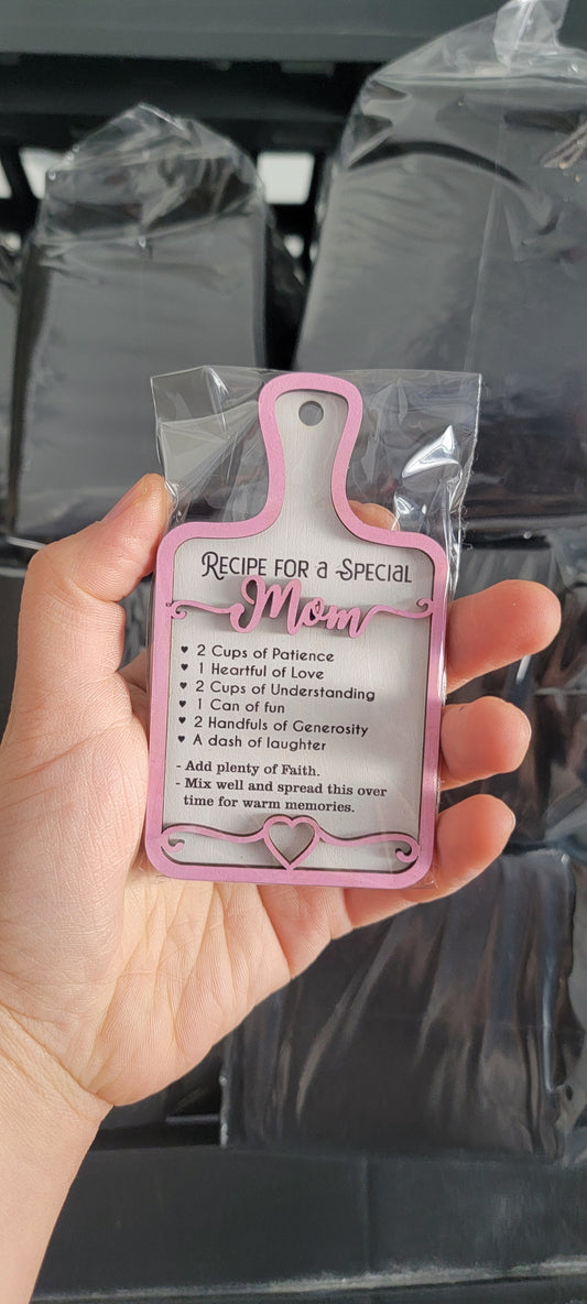Mom recipe ornament