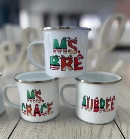 12 oz Sublimation Enamel Camping Mug