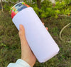 White Sublimation foam Skinny can coozie