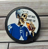 Sublimation 2.5 inch aluminum disc without hole for Hockey Puck alternate angle - Sublimation Blank Canada | WestCoastCraft