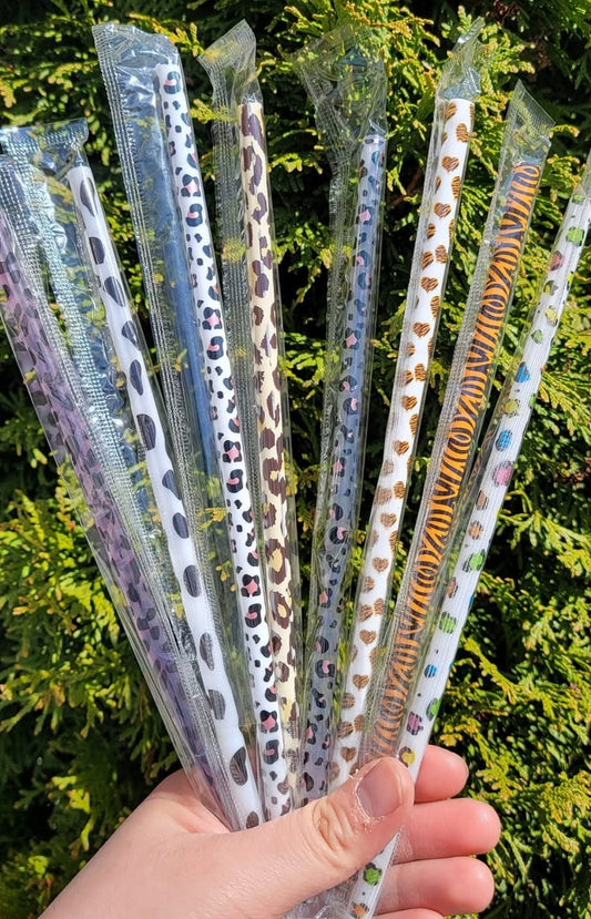 Mystery Reusable Plastic Straws (Fits 20 oz skinny tumbler)