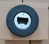 Hockey Puck Bottle Opener Back View - Metal Opener Mechanism Sublimation Sports Gift Canada