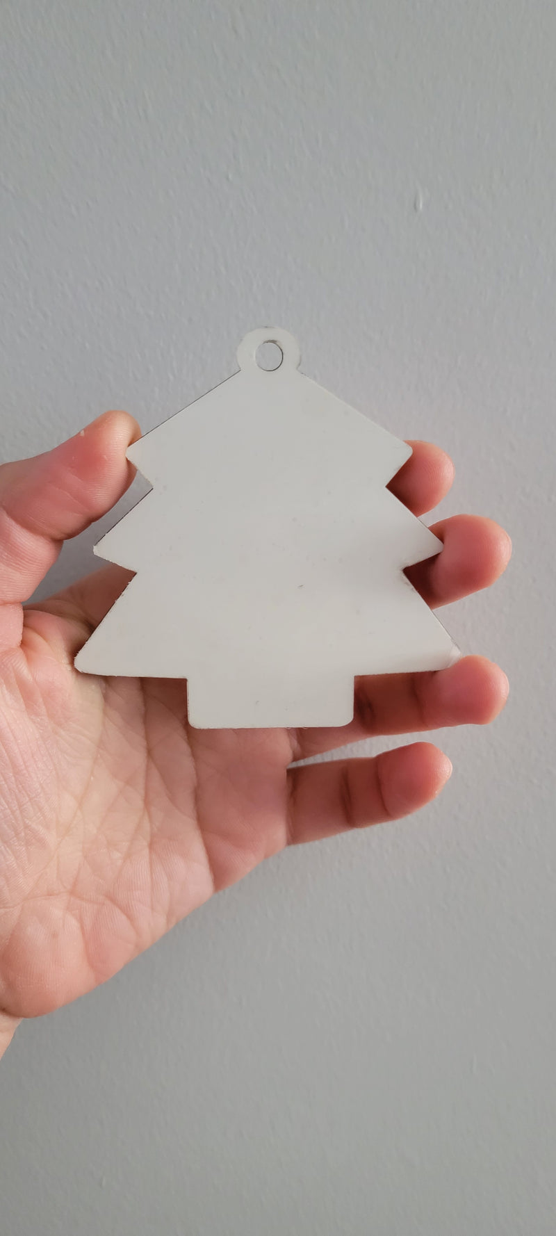 MDF Christmas tree ornament sublimation blank double-sided - wood holiday ornament blanks Canada personalized tree decoration wholesale