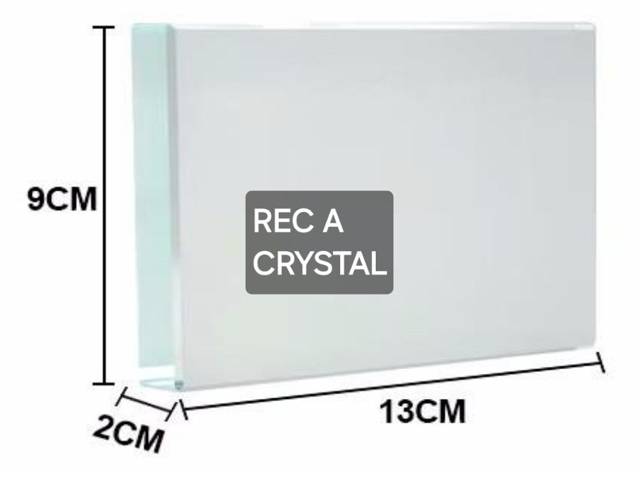 Sublimation crystals frame, award plaques