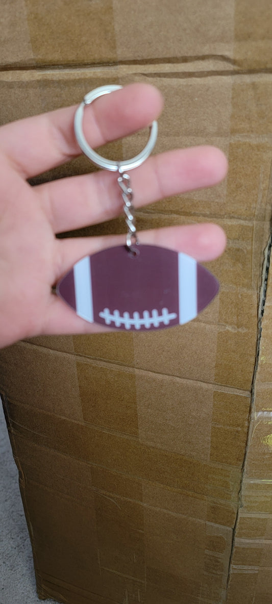 Acrylic football keychain for uvdtf or vinyl