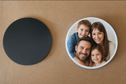 Sublimation round mdf magnet