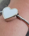 Sublimation Heart Metal (pandora like) charm bracelet
