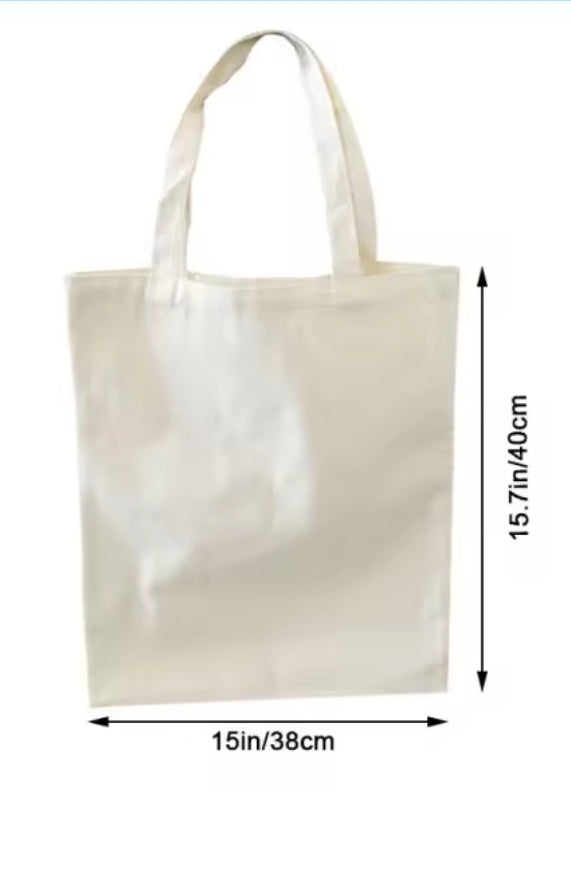 Sublimation Canvas tote bag