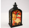 Sublimation LED Lantern Blank in Black Finish with Custom Holiday Snowman Print - Acrylic Photo Night Light Lamp with Christmas Design - Premium Heat Press Printable Decorative Lantern Canada