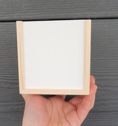 Pen holder with detachable front for sublimation
