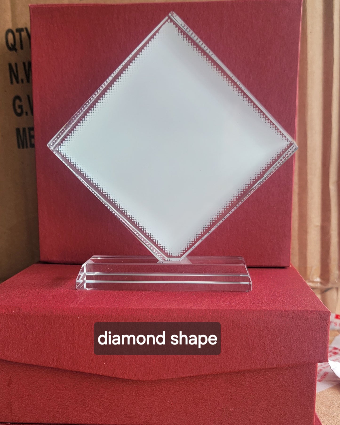 Sublimation crystals frame, award plaques
