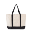 New!!! Large size canvas Tote bag with black handle and zipper  for Sublimation