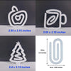 Sublimation Large paper clips Lots of Designs available Side View - Sublimation Blank Canada | WestCoastCraft