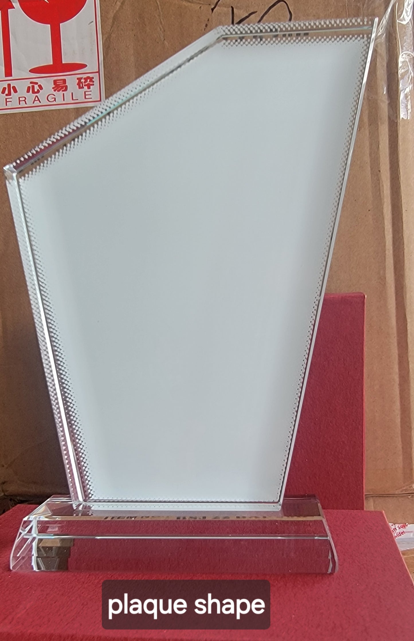 Sublimation crystals frame, award plaques